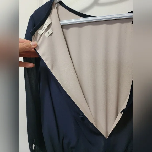 Babaton keegan romper navy blue xs - Picture 8 of 10